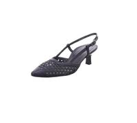 Paul Green Peeptoes & Slingpumps 6144-007, gelocht/geflochten, Schwarz, Damen EU 4,5/37,5