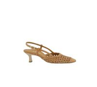 Paul Green Peeptoes & Slingpumps 6144-017, gelocht/geflochten, Braun, Damen EU 5,5/38,5