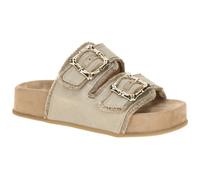 Paul Green Plateau Pantolette grau grain Antik Look 6221 - Größe 38