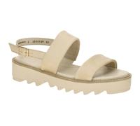 Paul Green Plateau Sandalen beige sand Velour 6214 - Größe 38
