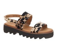 Paul Green Plateau Sandalen beige schwarz Leo 6214 - Größe 42.5