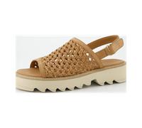 Paul Green Plateau Sandalen braun geflochten 6209 für Damen, braun, Größe 36 EU / 3,5 UK