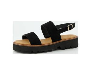 Paul Green Plateau Sandalen schwarz Riemchen 6214 für Damen, schwarz, Größe 38 EU / 5 UK