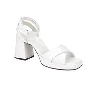 Paul Green Plateau Sandalette weiß Kunstlack 6027 - Größe 37.5