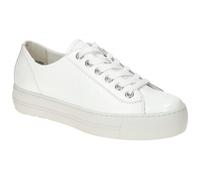 Paul Green Plateau Sneaker Schuhe weiß Lack 4790 - Größe 43
