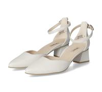 Paul Green Riemchenpumps - Gr. 38 - Weiß - Glattleder