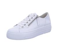 Paul Green Damen SUPER Soft Pauls, Frauen Bequemschuhe,Komfortschuhe,Halbschuhe,schnürschuhe,schnürer,bequem,Schnuerschuhe,Weiß (White/Silber),42 EU / 8 UK