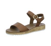 Paul Green Damen, Frauen Sandaletten,Sommersandalen,Freizeitschuhe,offene Schuhe,bequem,flach,Sommerschuhe,Mittelbraun (JA),41 EU / 7.5 UK