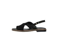 Riemchensandale PAUL GREEN "Paul Green Sandalen Nubukleder", Damen, Gr. 38, schwarz, Nubukleder, Schuhe Riemchensandale (47606946-38) schwarz