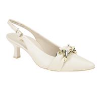 Paul Green Sling Pumps beige cream Nappa 6046 - Größe 38.5