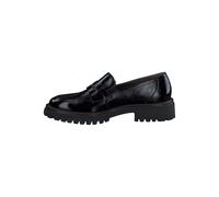 Slipper PAUL GREEN "Paul Green Slipper Leder", Damen, Gr. 40,5, schwarz (schwarz lack), Leder, Schuhe Slipper (36662765-40,5)