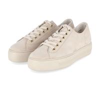 Paul Green Sneaker Beige - Gr. 38,5 - Leder und Textil
