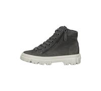 Paul Green Damen Hightop-Sneaker, Frauen High-Top Sneaker,Turnschuhe,Laufschuhe,schnürschuhe,schnürer,schnürstiefeletten,Grau (Iron),37.5 EU / 4.5 UK