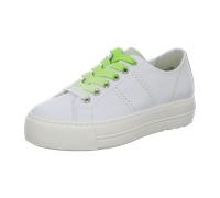 Paul Green Sneaker Schuhe weiß grün Nappa 5247 für Damen, weiß, Größe 41 EU / 7,5 UK