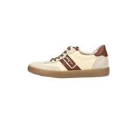 Paul Green 5437-149 Schnürhalbschuh Leder & Textil Damen in beige-Kombi