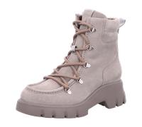 Schnürstiefelette PAUL GREEN "Paul Green Stiefelette Veloursleder", Damen, Gr. 40, grau, Veloursleder, Schuhe, Topseller (61587635-40) grau