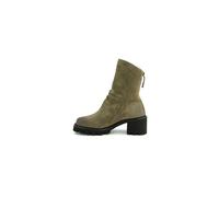 Stiefelette PAUL GREEN "Paul Green Stiefelette Veloursleder", Damen, Gr. 41, olive, Veloursleder, Schuhe Stiefelette (98223017-41) olive