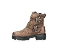 Paul Green Damen Stiefelette, Frauen Biker Boots,Warm gefüttert,uebergangsschuhe,uebergangsstiefel,flach,Stiefel,Bootee,Braun (Earth),38 EU / 5 UK