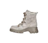 Schnürstiefelette PAUL GREEN "Paul Green Stiefelette Veloursleder", Damen, Gr. 39, grau, Veloursleder, Schuhe (61587635-39) grau