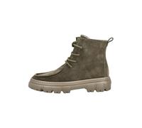 Schnürstiefelette PAUL GREEN "Paul Green Stiefelette Veloursleder", Damen, Gr. 37,5, braun (olive), Veloursleder, Schuhe Schnürstiefelette (73639717-37,5) olive