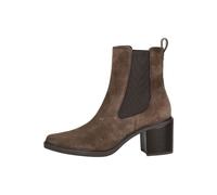 Stiefelette PAUL GREEN "Paul Green Stiefelette Veloursleder/Textil", Damen, Gr. 40,5, braun, Veloursleder, Textil, casual, Schuhe (65214645-40,5) braun