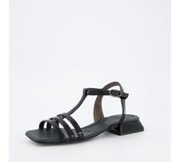 Paul Green T-Steg Sandalette schwarz Lack 6150 für Damen, schwarz, Größe 40 EU / 6,5 UK
