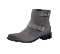 Paul Green Damen Stiefelette, Frauen Biker Boots,halbstiefel,Kurzstiefel,uebergangsschuhe,uebergangsstiefel,flach,Stiefel,Grau (Titan),40 EU / 6.5 UK