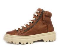 Sneaker PAUL GREEN "Paul Green Sneaker Glattleder", Damen, Gr. 38,5, braun (mittelbraun), Glattleder, Schuhe Sneaker (31486903-38,5) mittelbraun