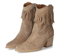 Paul Green Westernstiefeletten - Gr. 37,5 - Beige - Rauleder