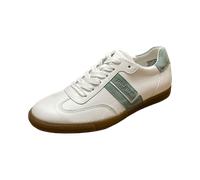 Sneaker PAUL GREEN "Paul Green Sneaker Leder", Damen, Gr. 40, weiß (weiß, grün), Leder, Schuhe Sneaker (60625630-40) weiß, grün