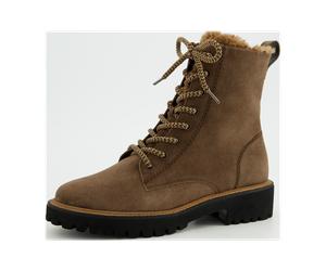 Paul Green Winter Stiefel braun earth Warmfutter Boots Velour 8175 für Damen, braun, Größe 41 EU / 7,5 UK