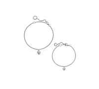 PAUL HEWITT - ARMKETTE - OCEAN HEART - MAMA & MINI SET - silber