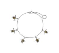 PAUL HEWITT - ARMKETTE - TURTLE - dunkelgrün silber