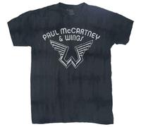Paul McCartney T Shirt Logo Nue offiziell Dip Dye Blau Unisex L