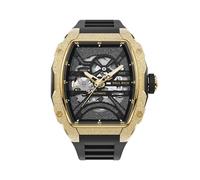 Paul Rich Astro Skeleton - Innovatives Automatikuhr-Design mit Transparentem Zifferblatt und Tonneau-Form (Gold)