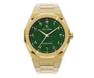 Paul Rich Herren-Armbanduhr aus Edelstahl, robuste und stilvolle Uhr für Business, Geschenk oder Abschlussfeier, ausgefallene analoge, wasserabweisende Armbanduhr für Ihn, mattiertes Sternenstaub II