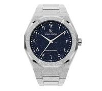 Paul Rich Luxuriöse Herren-Armbanduhr aus Edelstahl, robuste und stilvolle Uhr für Business, Geschenk oder Abschlussfeier, ausgefallene analoge, wasserabweisende Armbanduhr für Ihn, Frosted Star Dust