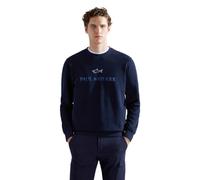PAUL & SHARK 14311817-050 Sweatshirt Rundhalsausschnitt New Logo Marineblau Herren Regular Fit 100% Baumwolle, blau, M