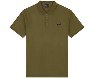 Paul & Shark COP1070-132 Polo Uomo Manica Corta Piquet 100% Cotone Military Green Regular Fit (Size XXL)