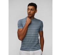 Paul&shark Gestreiftes Herren-t-shirt Aus Leinen 25411024-258 Blau XXL