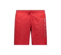 PAUL & SHARK - Herren-Badehose Boxershorts Rot Reflex 21415060 577, Standard., XL