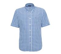 Paul & Shark Herren Kariertes Hemd, E19P3051 (DE/NL/SE/PL, Numerisch, 46, Regular, Regular, Blau/Weiß)