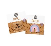 Paul und Clara Iron-On Fluff-Patches zum Aufbügeln