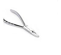 Paula & Fritz® Piercing Ring-Zange Schließen Silber 140-mm Lang Chirurgenstahl 316L Ringschließ-Zange Klemm-Zange Schmuck-Pinzette Tool Halte-Zange