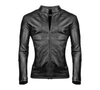 PAULGOS Herren Lederjacke Echtes Leder Jacke Echtleder Übergangsjacke Fashion in 5 Farben Gr. S-7XL Design 3 (Schwarz, S)