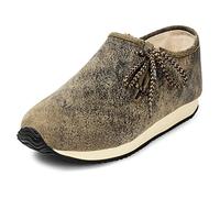 PAULGOS Herren Sneaker Echtes Leder Freizeitschuhe Optik Trachtenschuhe Haferlschuhe Haferl in 3 Farben Gr. 39-47 (Krokodilgrün, 40)