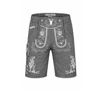 PAULGOS Herren Trachten Jogginghose, Optik Trachten Lederhose, Kurz in 3 Farben Gr.S-5XL JOK3