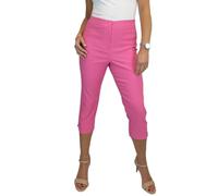 Paulo Due 3/4-Cropped-Hose Für Damen. Stretch-Caprihose Aus Bengalin Rosa 34-46 (42)