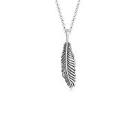 Paulo Fanello Herren-Kette mit Anhänger Feder 925 Silber 55 cm
