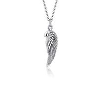 Paulo Fanello Herren Kette mit Anhänger Flügel in 925 Silber 55 cm Länge